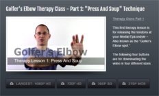 Image of 1st Golfers Elbow Therapy Lesson Module