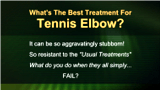 Best Natural Treatment For Tennis Elbow Best Natural Treatment For Tennis Elbow