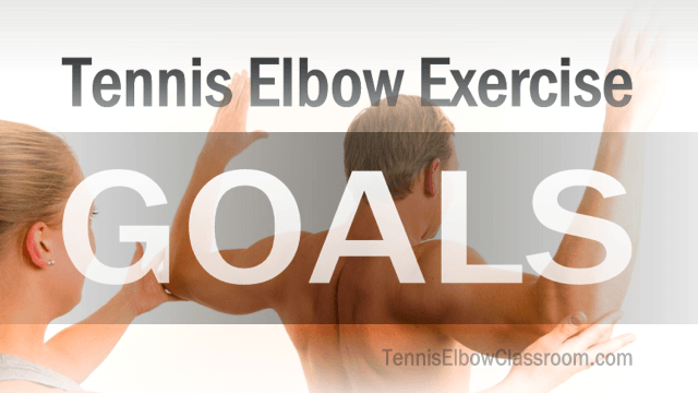 Video Poster Image: Tennis Elbow Exercise Goals
