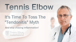 Time to ditch the Tennis Elbow inflammation myth
