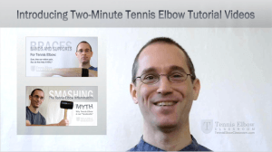 A new video series: Two-Minute Tennis Elbow Tutorials