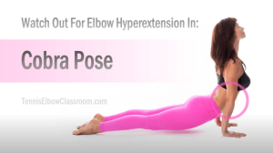 Hyperextended Elbow in the Cobra Yoga Position