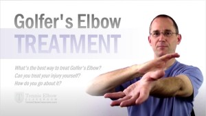 Image about treating Golfer's Elbow