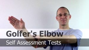 Self diagnostic tests for Golfers Elbow