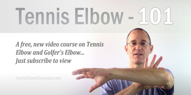 Image on the basics of Tennis Elbow and Golfer's Elbow