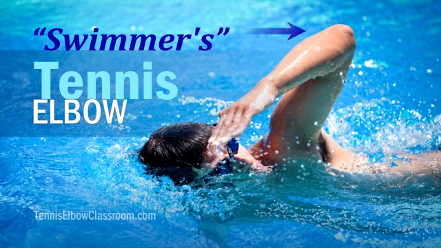 Picture of swimmer: How swimming causes Tennis Elbow
