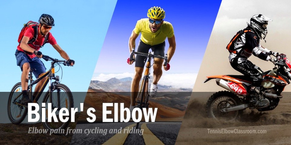 Road, mountain and other biking-related elbow pain